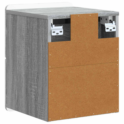 Väggmonterat Sängbord 2 pcs Grå sonoma-ek 33 x 34,5 x 43 cm