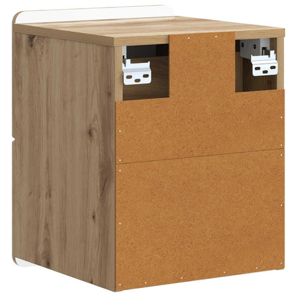 Väggmonterat Sängbord Artisan-ek 33 x 34,5 x 43 cm