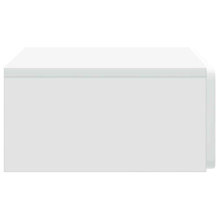 Väggmonterad sidobord Vit 59 x 34,5 x 17 cm Konstruerat trä