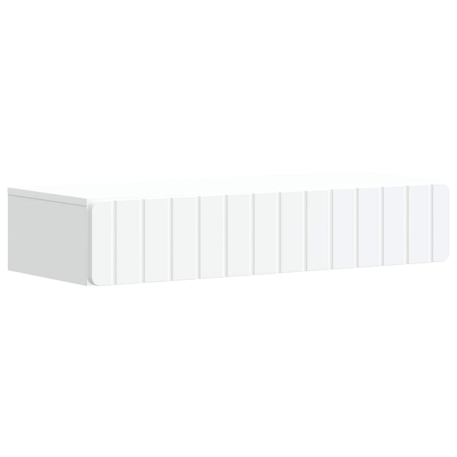 Väggmonterad sidobord Vit 87,5 x 34,5 x 17 cm Konstruerat trä