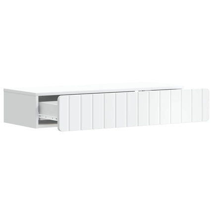Väggmonterad sidobord Vit 87,5 x 34,5 x 17 cm Konstruerat trä