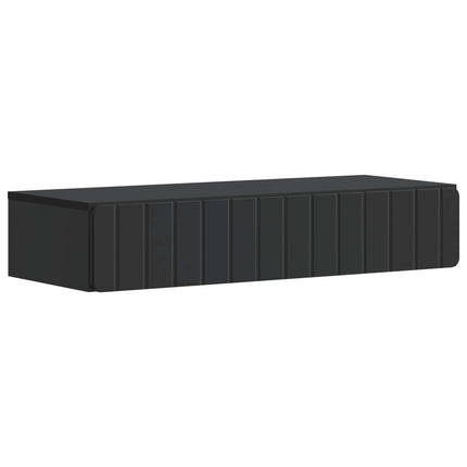 Väggmonterad sidobord Svart 87,5 x 34,5 x 17 cm Konstruerat trä