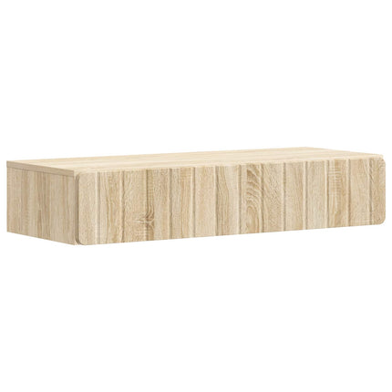 Väggmonterad sidobord Sonoma-ek 87,5 x 34,5 x 17 cm