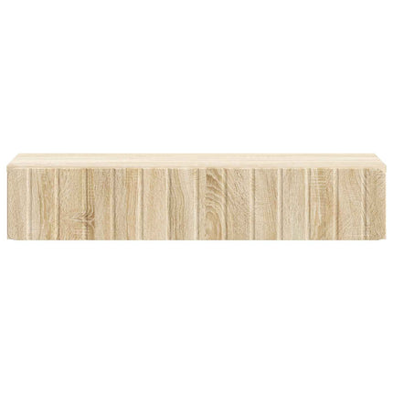 Väggmonterad sidobord Sonoma-ek 87,5 x 34,5 x 17 cm