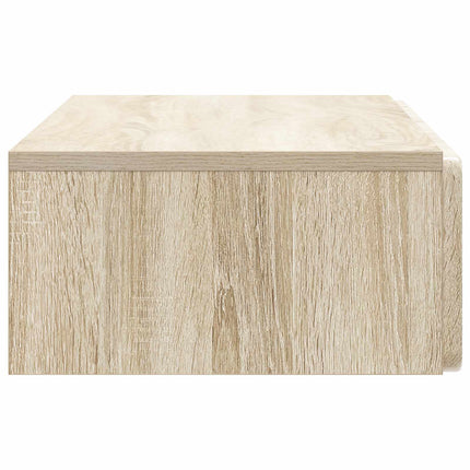 Väggmonterad sidobord Sonoma-ek 87,5 x 34,5 x 17 cm