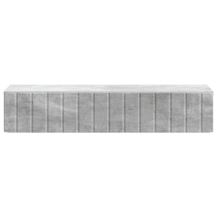 Väggmonterad sidobord Betonggrå 87,5 x 34,5 x 17 cm
