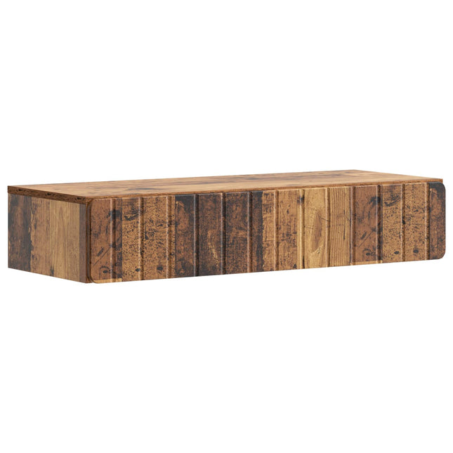 Väggmonterad sidobord Gammalt trä 87,5 x 34,5 x 17 cm
