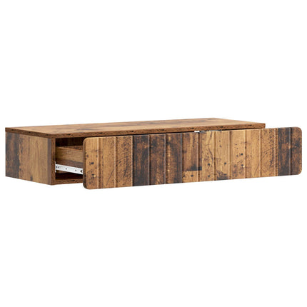 Väggmonterad sidobord Gammalt trä 87,5 x 34,5 x 17 cm
