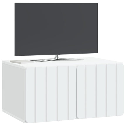Väggmonterad TV-bänk Vit 59,5 x 41 x 30 cm Konstruerat trä