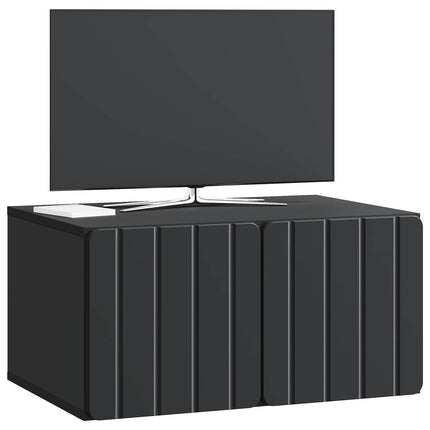 Väggmonterad TV-bänk Svart 59,5 x 41 x 30 cm Konstruerat trä