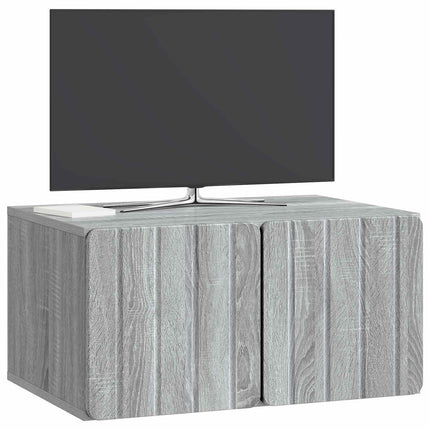 Väggmonterad TV-bänk Grå sonoma-ek 59,5 x 41 x 30 cm