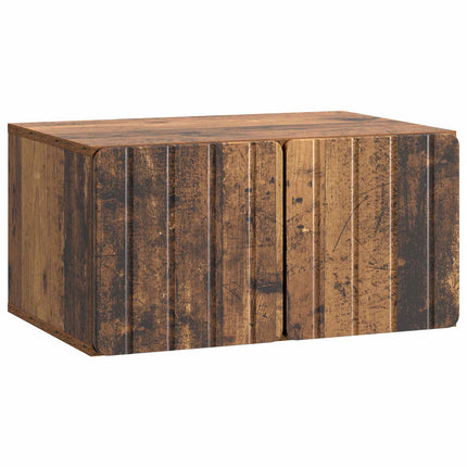Väggmonterad TV-bänk 59,5 x 41 x 30 cm Gammalt trä