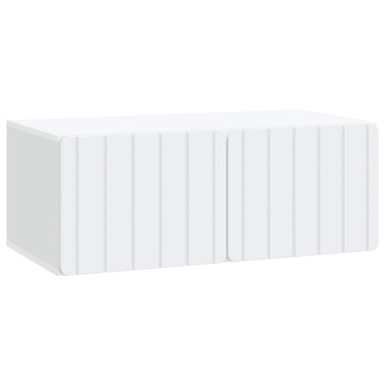 Väggmonterad TV-bänk Vit 78,5 x 41 x 30 cm Konstruerat trä