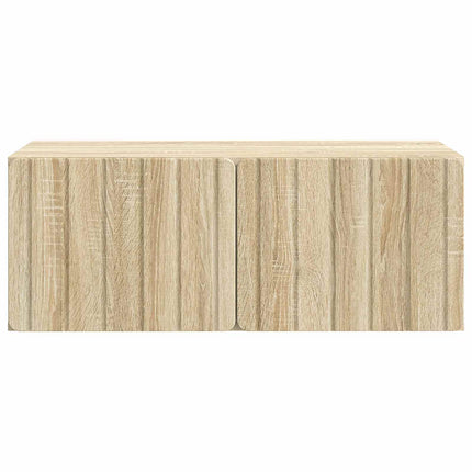 Väggmonterad TV-bänk Väggmonterad Sonoma-ek 78,5 x 41 x 30 cm