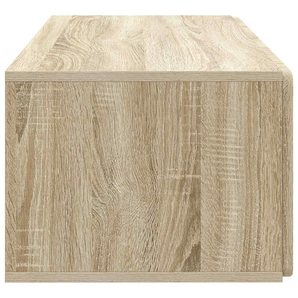Väggmonterad TV-bänk Väggmonterad Sonoma-ek 78,5 x 41 x 30 cm