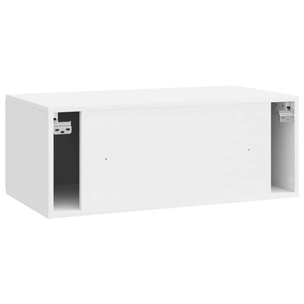Väggmonterad TV-bänk Vit högglans 78,5 x 41 x 30 cm