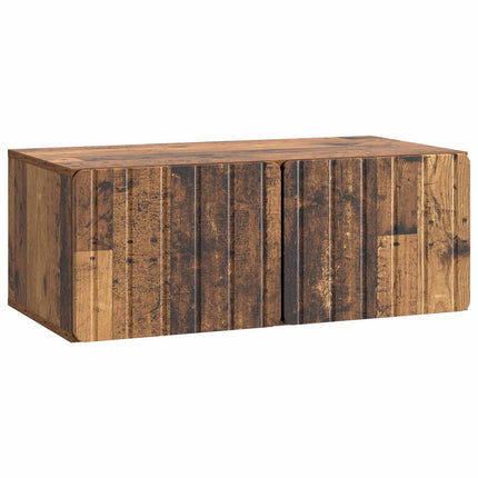 Väggmonterad TV-bänk 78,5 x 41 x 30 cm Gammalt trä