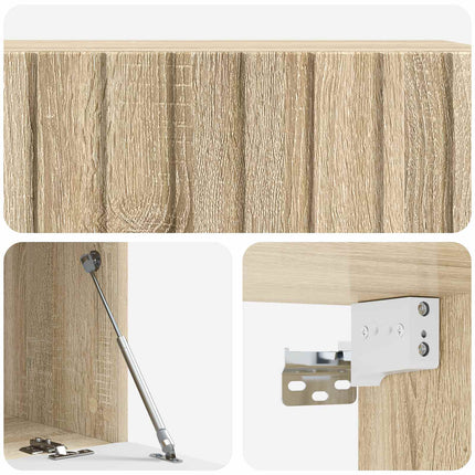 Väggmonterad TV-bänk Sonoma-ek 98 x 41 x 30 cm Konstruerat trä