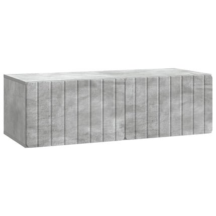 Väggmonterad TV-bänk 98 x 41 x 30 cm Betonggrå Konstruerat trä
