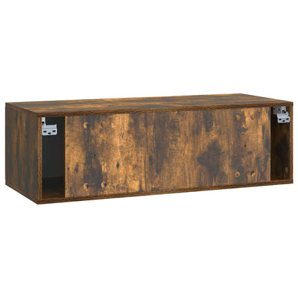 Väggmonterad TV-bänk Rökt ek 98 x 41 x 30 cm Konstruerat trä
