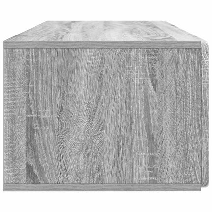 Väggmonterad TV-bänk 98 x 41 x 30 cm Grå Sonoma Konstruerat trä