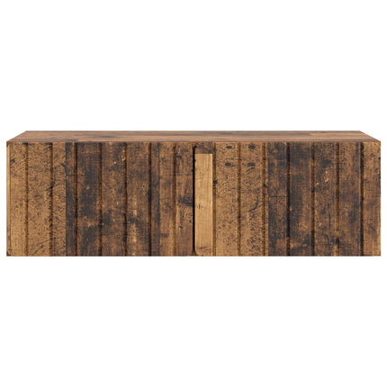 Väggmonterad TV-bänk Väggmonterad Gammalt trä 98 x 41 x 30 cm