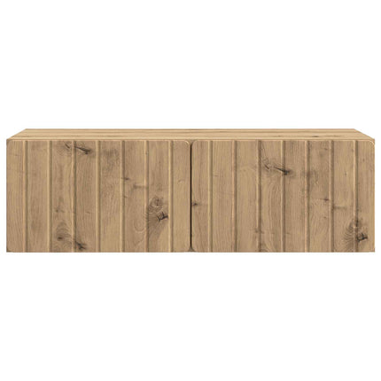 Väggmonterad TV-bänk Artisan-ek 98 x 41 x 30 cm Konstruerat trä