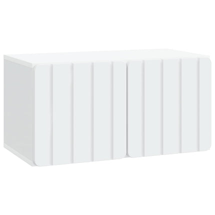 Väggmonterad TV-bänk Vit 59,5 x 31 x 30 cm Konstruerat trä
