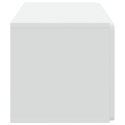 Väggmonterad TV-bänk Vit 59,5 x 31 x 30 cm Konstruerat trä