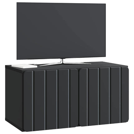 Väggmonterad TV-bänk Svart 59,5 x 31 x 30 cm Konstruerat trä