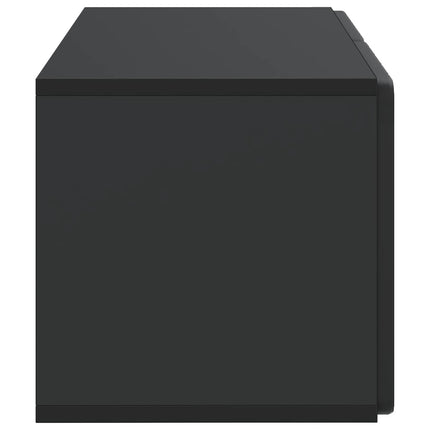 Väggmonterad TV-bänk 59,5 x 31 x 30 cm Svart Konstruerat trä