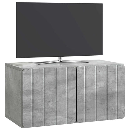 Väggmonterad TV-bänk 59,5 x 31 x 30 cm Betonggrå