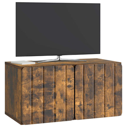 Väggmonterad TV-bänk Rökt ek 59,5 x 31 x 30 cm Konstruerat trä