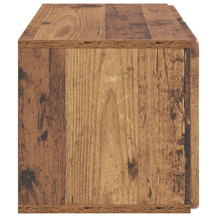 Väggmonterad TV-bänk Väggmonterad Gammalt trä 59,5 x 31 x 30 cm
