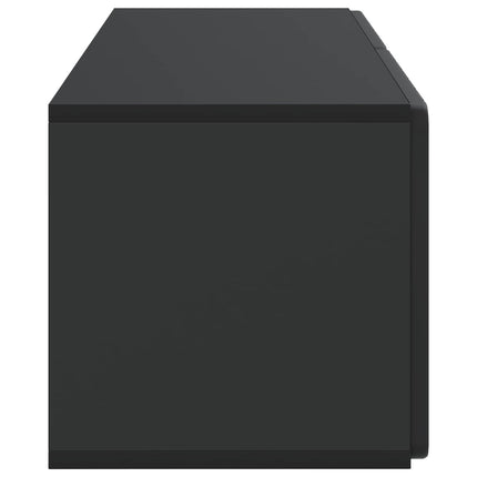 Väggmonterad TV-bänk Svart 78,5 x 31 x 30 cm Konstruerat trä