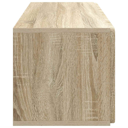 Väggmonterad TV-bänk 78,5 x 31 x 30 cm Sonoma-ek