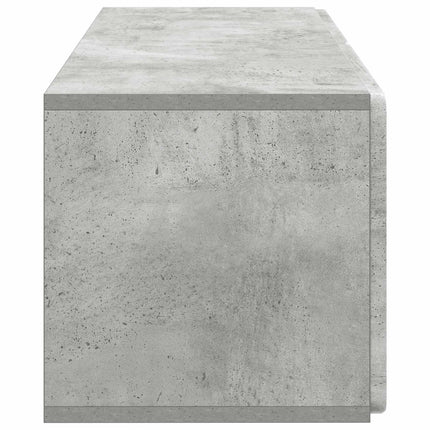 Väggmonterad TV-bänk Väggmonterad Betonggrå 78,5 x 31 x 30 cm