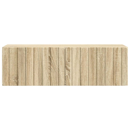 Väggmonterad TV-bänk Sonoma-ek 98 x 31 x 30 cm Konstruerat trä