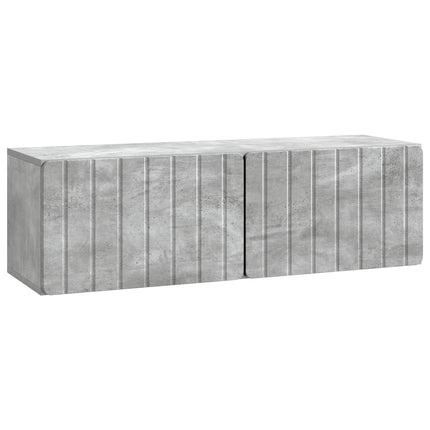 Väggmonterad TV-bänk Betonggrå 98 x 31 x 30 cm Konstruerat trä