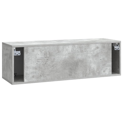 Väggmonterad TV-bänk Betonggrå 98 x 31 x 30 cm Konstruerat trä