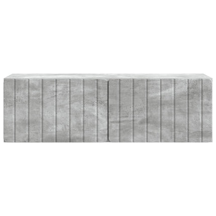 Väggmonterad TV-bänk Betonggrå 98 x 31 x 30 cm Konstruerat trä