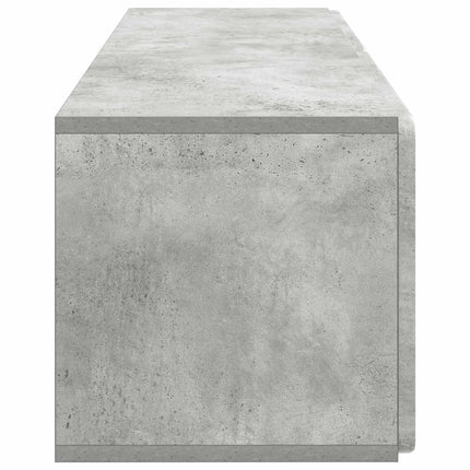 Väggmonterad TV-bänk Betonggrå 98 x 31 x 30 cm Konstruerat trä