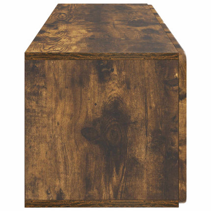 Väggmonterad TV-bänk Rökt ek 98 x 31 x 30 cm Konstruerat trä
