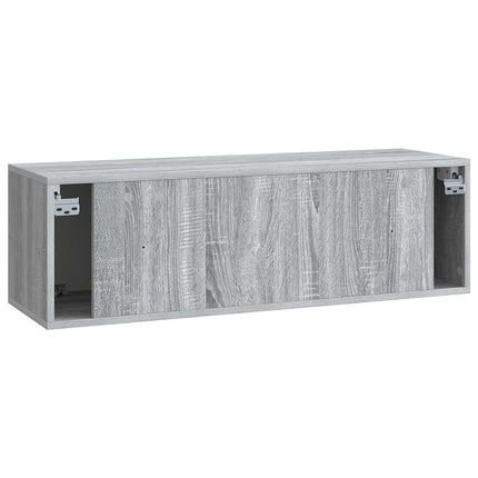 Väggmonterad TV-bänk Väggmonterad Grå sonoma-ek 98 x 31 x 30 cm