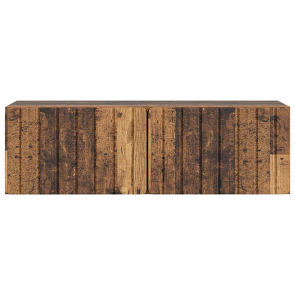 Väggmonterad TV-bänk Väggmonterad Gammalt trä 98 x 31 x 30 cm