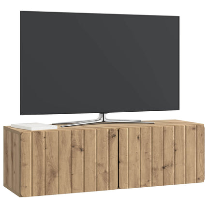 Väggmonterad TV-bänk Artisan-ek 98 x 31 x 30 cm Konstruerat trä