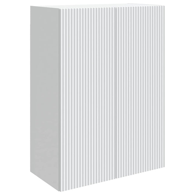 Väggmonterat skåp 66 x 34,5 x 90 cm Konstruerat trä Vit