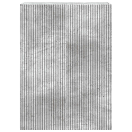 Väggmonterat skåp Betonggrå 66 x 34,5 x 90 cm Konstruerat trä