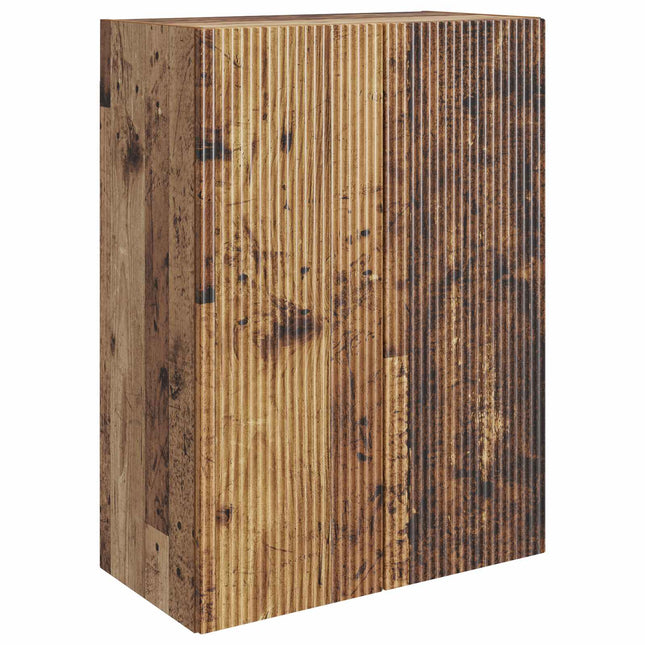 Väggmonterat skåp 66 x 34,5 x 90 cm Konstruerat trä Gammalt trä