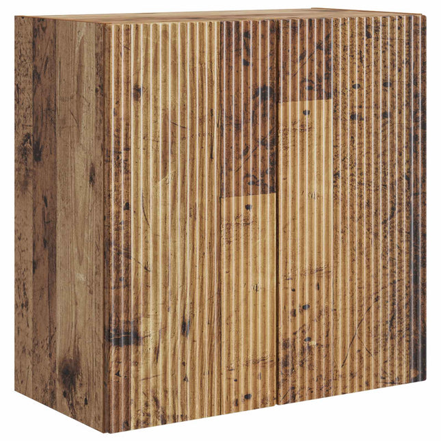 Väggmonterat skåp 59 x 31 x 60 cm Konstruerat trä Gammalt trä